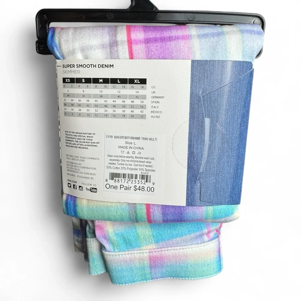 HUE colorful plaid